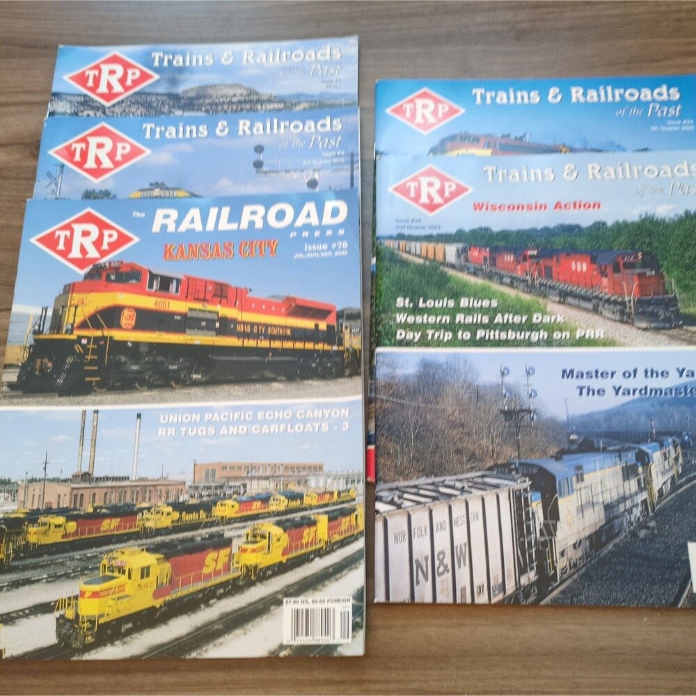 (5) TRP Trains And Railroad Magazines Of The Past And Press